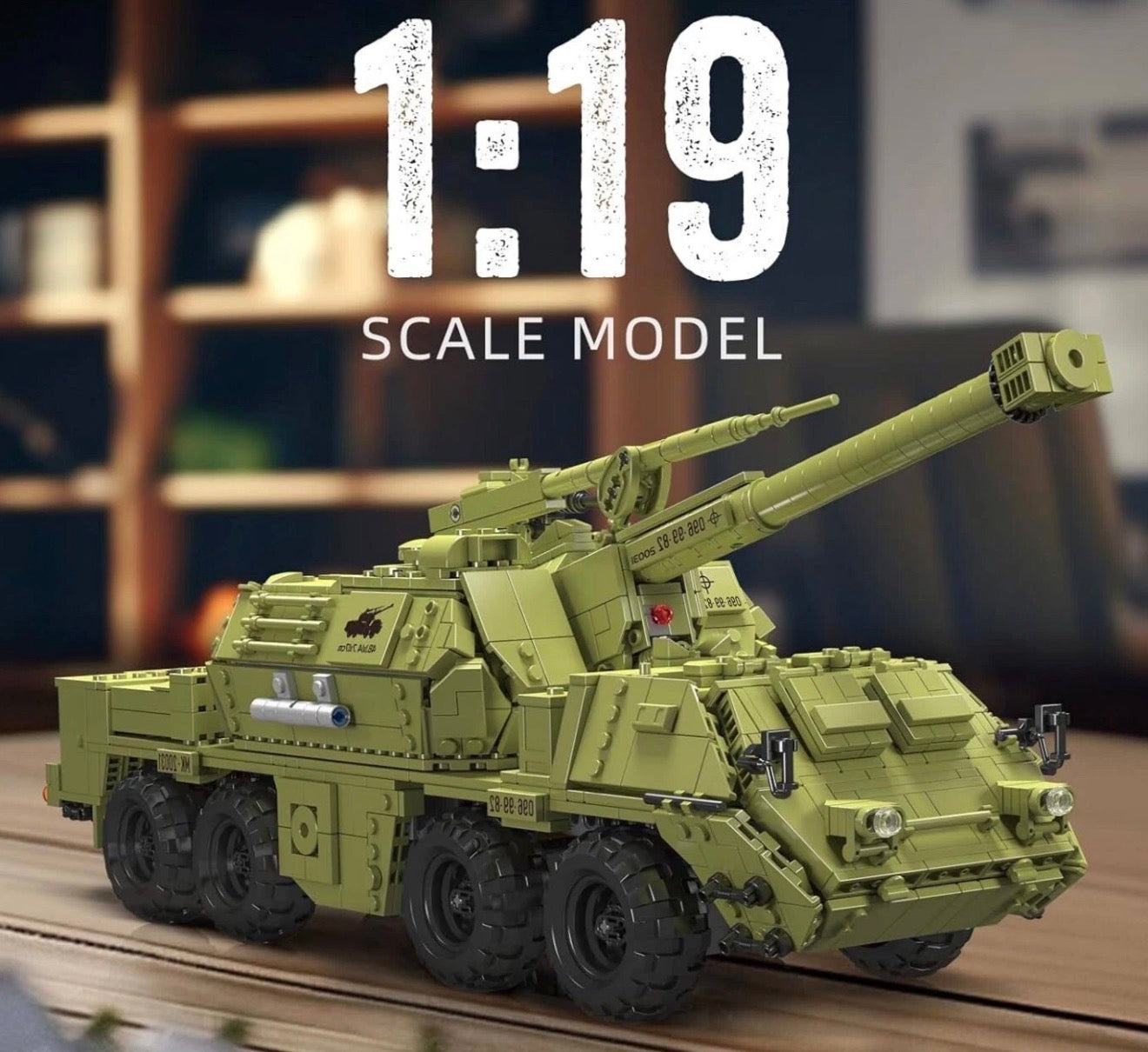 Mould King 20031 Remote Control DANA Self-Propelled Howitzer Building Set – 1,923 Pieces