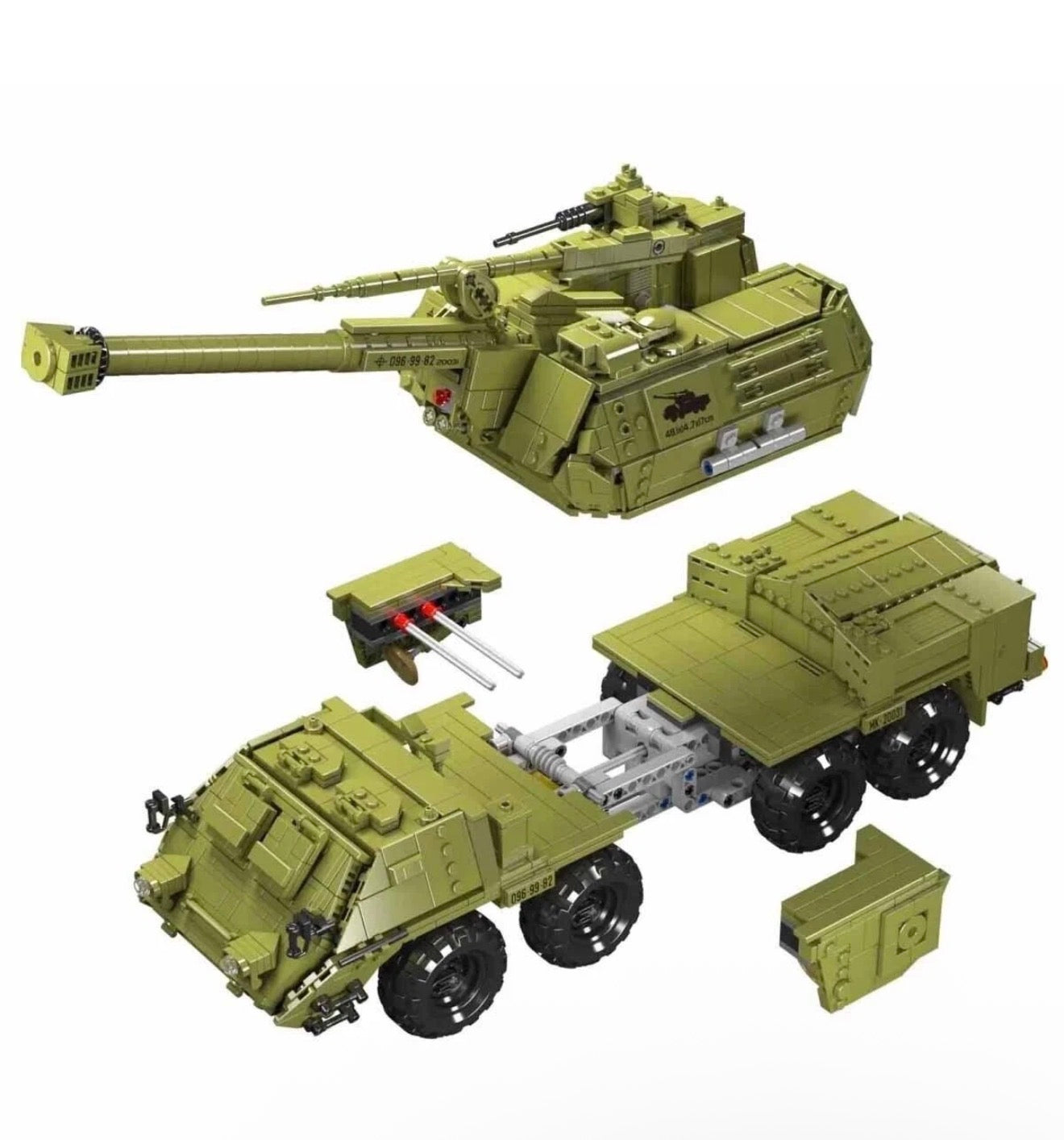 Mould King 20031 Remote Control DANA Self-Propelled Howitzer Building Set – 1,923 Pieces
