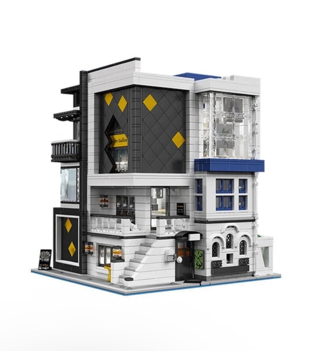 Mould King 16043 Novatown Art Gallery Modular Building – 3,536 Pieces