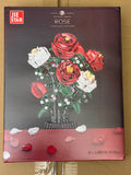 JIE STAR Botanical Garden Rose Bouquet Building Set – 818 Pieces