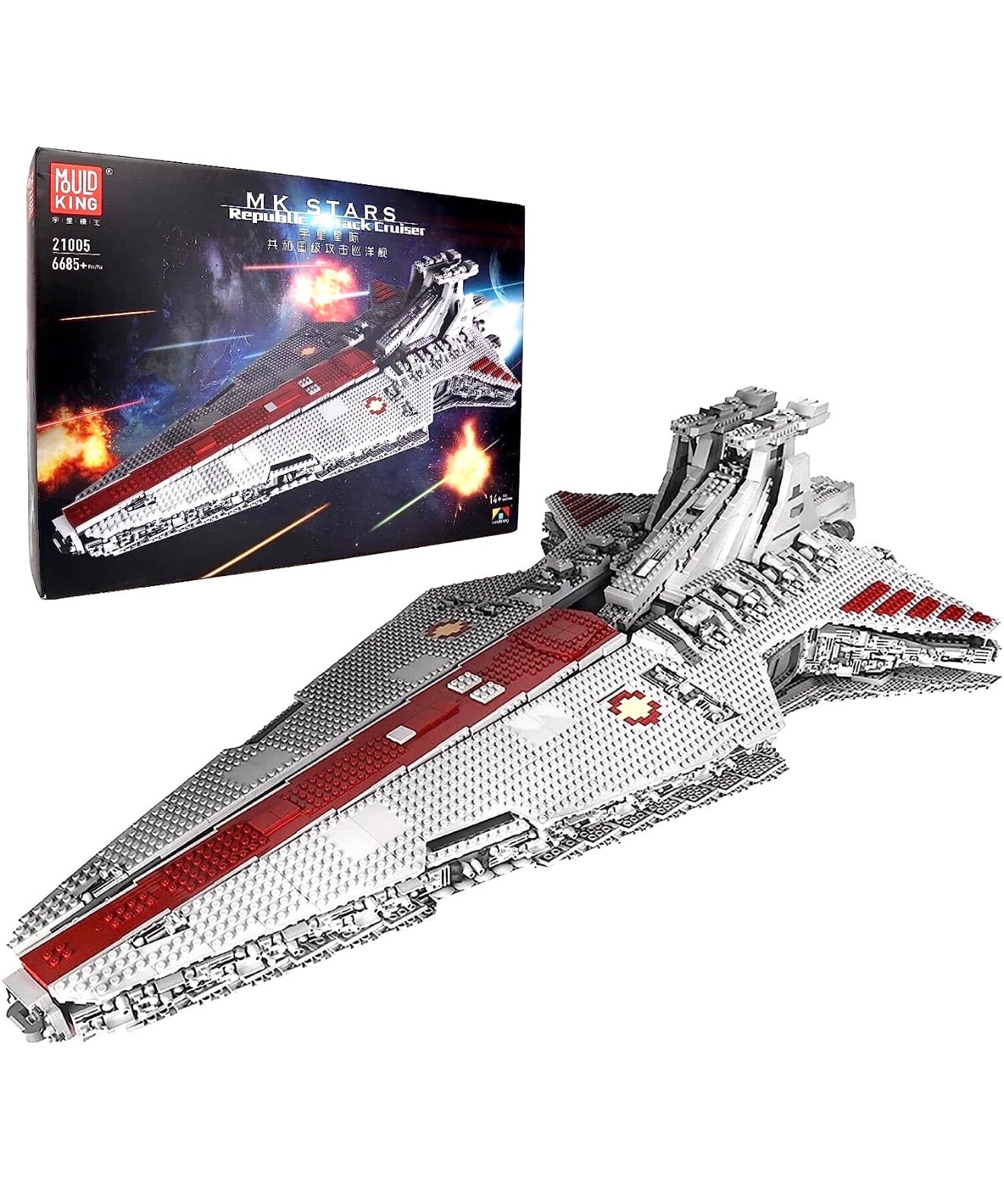 MOULD KING 21005 Venator-Class Republic Attack Cruiser – 6,685 Pieces - RETIRED / LIMITED EDITION