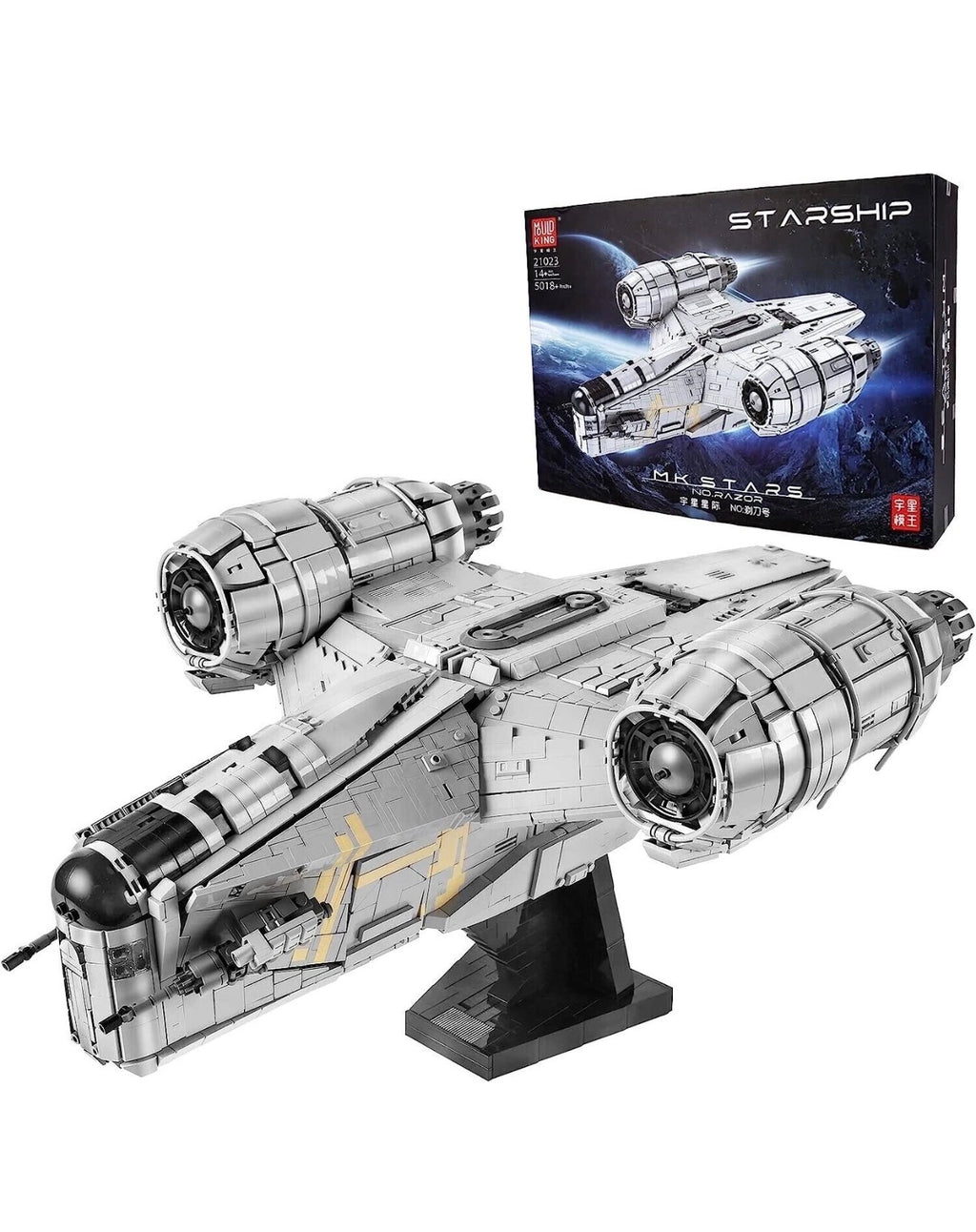 MOULD KING 21023 Large Razor Crest Starship – 5,018 Pieces
 - Retired / Limited Edition
