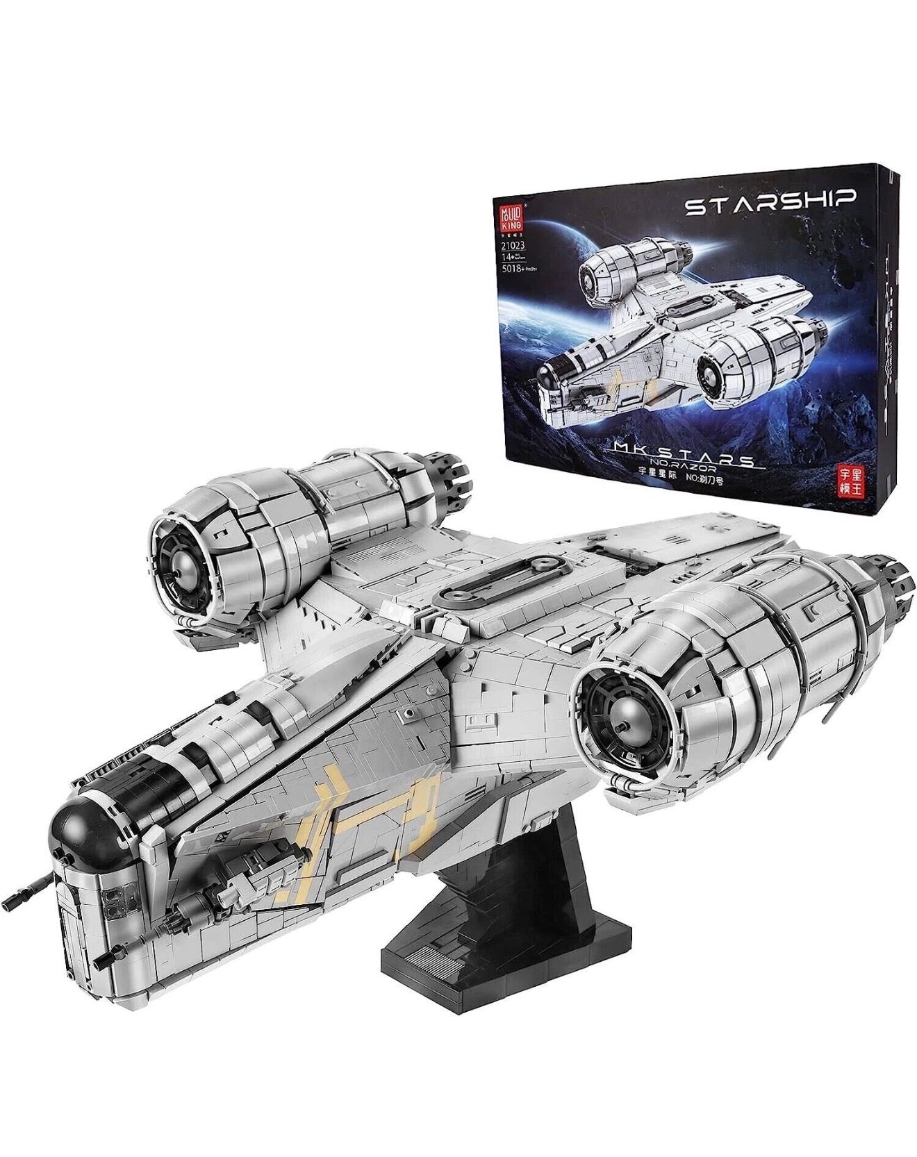 MOULD KING 21023 Large Razor Crest Starship – 5,018 Pieces
 - Retired / Limited Edition