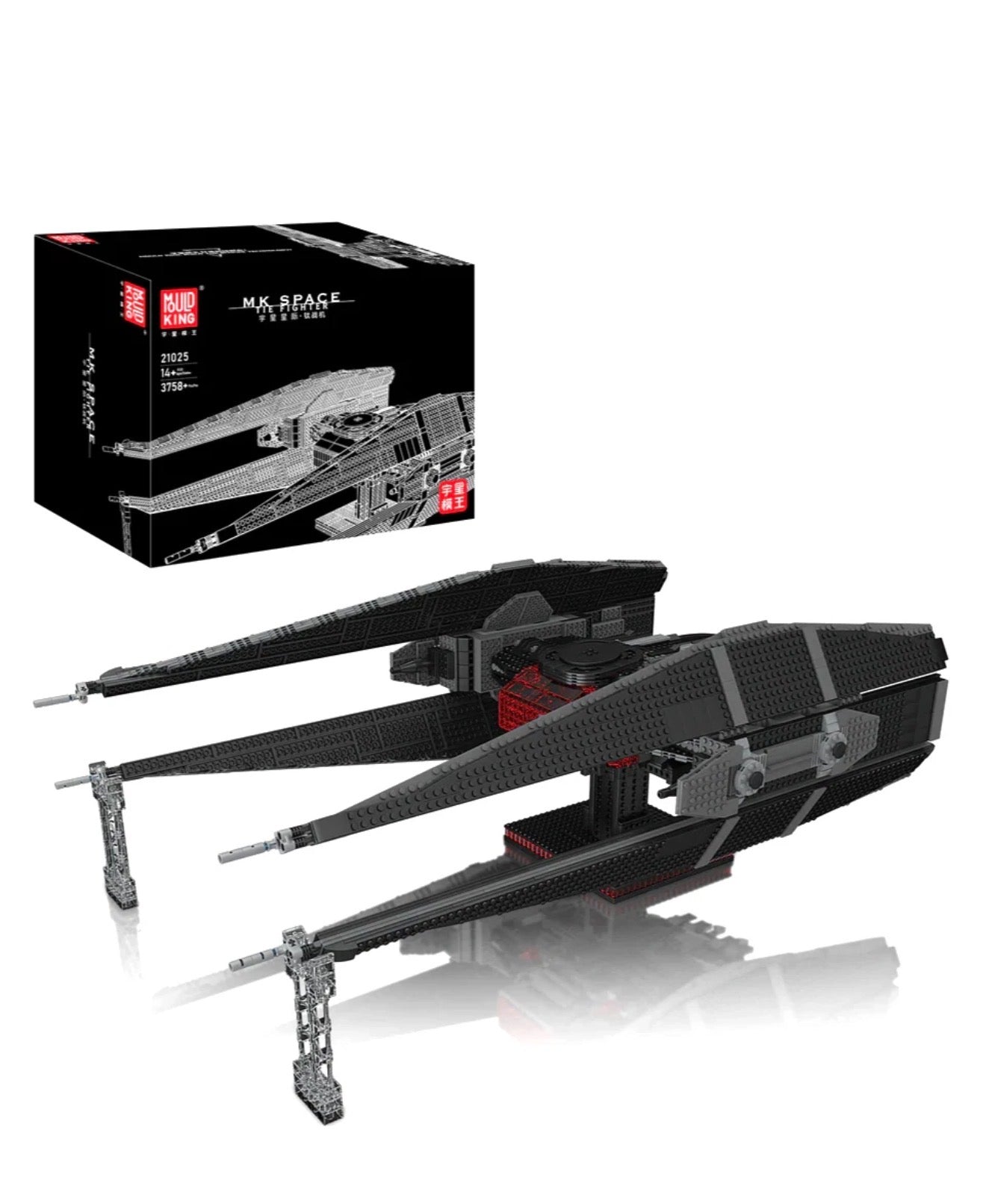 Mould King 21025 Kylo Ren TIE Silencer Display Set – 3,758 Pieces - RETIRED / LIMITED EDITION
