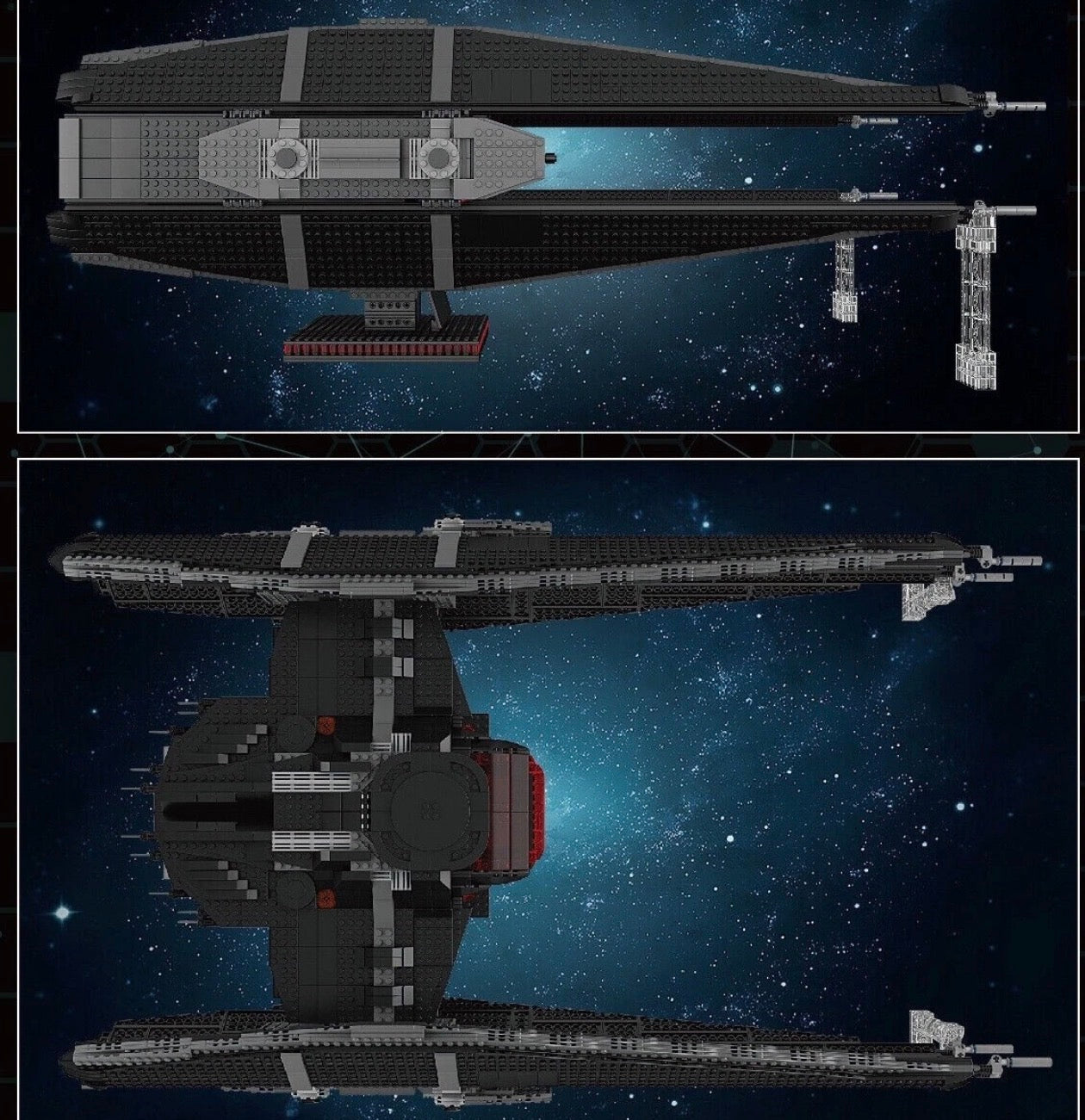Mould King 21025 Kylo Ren TIE Silencer Display Set – 3,758 Pieces - RETIRED / LIMITED EDITION